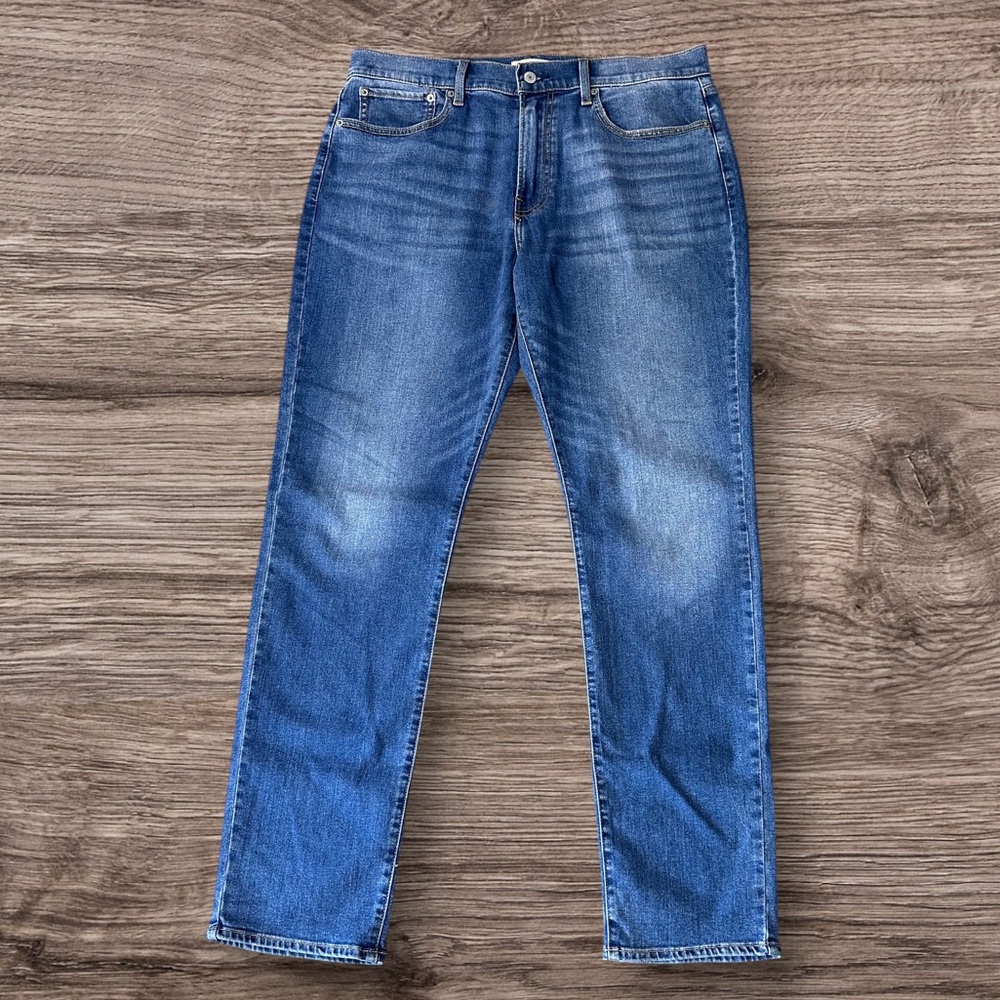 Lucky Brand Men's Slim Straight 121 Blue Jeans Size 36x34
